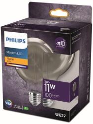 Philips 8718699759698 LED izzó 1x2W | E27 | 100 lm | 1800K - láng, füstüveg, EyeComfort