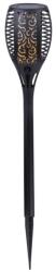 GLOBO 33077 LED kültéri napelemes lámpa Solar 36x0, 1W | IP44 - lángutánzat, leszúrható, fekete