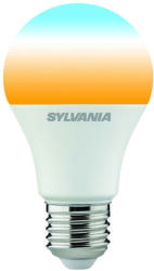 SYLVANIA 0028902 LED intelligens izzó 1x8, 5W | E27 | 806lm | 2700-6500K - szabályozható, Wi-Fi, fehér