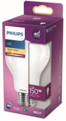 Philips 8718699764579 LED izzó 1x17, 5W | E27 | 2452lm | 2700K - melegfehér, matt fehér, EyeComfort