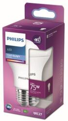 Philips 8718699769369 LED izzó 1x10W | E27 | 1055lm | 6500K - hideg nappali fény, matt fehér, EyeComfort