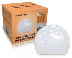 Asalite LED Éjjeli Lámpa Csillagos Gömb 1W (ASAL0309)