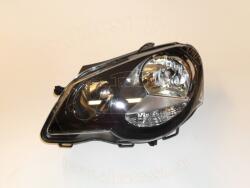 VW Polo 2005-2009 - FSZ H7/H1 bal, fekete házas , GTI (motorral) TYC