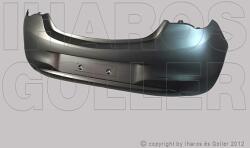 Opel Corsa E 2014-2019 - Hátsó lökh. alap. , szenzor/kamera jel. , +vonósz