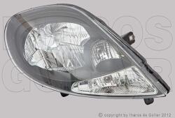 Nissan Primastar 2006-2016 - FSZ H4 jobb fehér vill. , fekete h. (motoros)