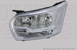 Ford Transit 2014-2019 - FSZ H7/H15 bal napp. f. króm h. (motorral) TYC