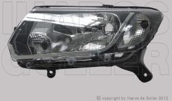 Dacia Sandero 2012-2016 - FSZ H4 bal +nappali fény fekete házas TYC