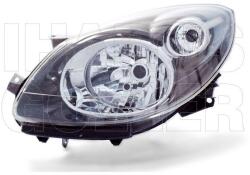 Renault Twingo 2007-2011 - FSZ H4 bal, fekete házas (motoros) DEPO