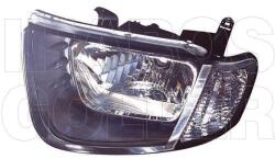 Mitsubishi L200 2005-2010 - Fényszóró H4 bal, szimpla fülkés (motoros) DEPO