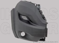 Fiat Ducato 2014-2023 - Első lökh. sarok jobb ködlámpás, Heavy, fekete*