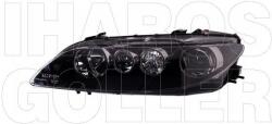 Mazda 6 2005-2007 - Fényszóró 2H1/H3 bal, fekete házas (motorral) TYC