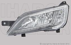 Opel Movano C 2021- - FSZ 2H7/LED napp. f. bal, ledvez. nélk. króm h. DEPO*