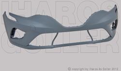 Renault Clio 2019-2023 - Első lökhárító fényezendő 2 szenz. jelöléssel