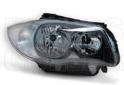 BMW 1 2006-2013 E82/E88 - Fényszóró 2H7 jobb, fek. h. 09.03- (motoros) TYC