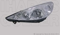 Peugeot 206+ 2009-2012 - Fényszóró H7/H1 bal motorral TYC