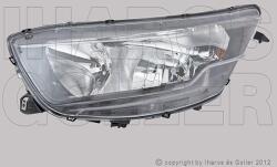 Iveco Daily 2014-2019 - FSZ H7/H1+napp. f. bal fekete házas (motorral) TYC