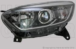 Renault Captur 2013-2016 - Fényszóró H1/H1 bal króm h. (motorral) DEPO