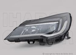 Opel Astra K 2015-2021 - FSZ H1/H7+LED (elektr. nélk. ) bal (motorral) TYC *