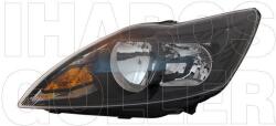 Ford Focus 2007-2011 - FSZ H1/H7 bal fekete házas (motorral) TYC