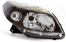 Dacia Sandero 2009-2012 Stepway - Fényszóró jobb H4 fekete h. (belülr. áll. is) DEPO