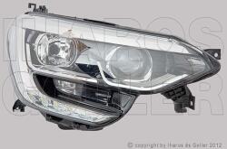 Renault Megane 2016-2020 - Fényszóró 2H7+LED jobb, króm ház. (motoros) TYC