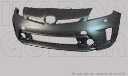 Toyota Prius 2012-2015 - Első lökh. alapozott, FSZ mosó lyukkal - alkatresz - 37 410 Ft