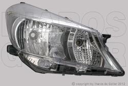 Toyota Yaris 2011-2014 - Fényszóró H4 jobb króm házas (motoros) TYC
