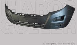 Opel Movano B 2010-2021 - Első lökhárító fekete - alkatresz - 68 333 Ft