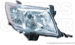 Toyota Hilux Vigo 2011-2015 - FSZ H4 (fehér vill. sárga izzó) jobb (motoros) DEPO
