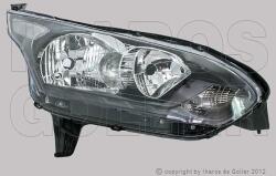 Ford Transit Connect-Tourneo 2013-2018 - FSZ H7/H15 jobb+DRL fekete házas (motorral) TYC