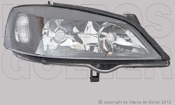 Opel Astra G 1997-2010 - Fényszóró H7/HB3 jobb (full fekete design) TYC