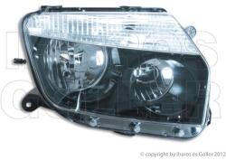 Dacia Duster 2010-2013 - FSZ H7/H1 jobb, fekete házas (bel. áll. is. ) TYC
