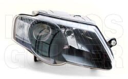 VW Passat 2005-2010 - Fényszóró 2H7 jobb, fekete házas (Hella típusú)DEPO