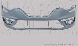 Renault Megane 2016-2020 - Első lökh. alap. szenzor jel. oldaltartókkal+vonósz