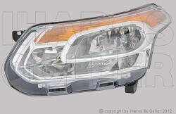 Citroen C3 2009-2017 Picasso - FSZ H1/H7+napp. f. bal króm h. (motorral) DEPO