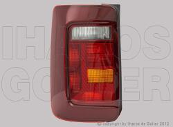 VW Caddy 2015-2020 - Hátsó lámpa üres sötétített bal (2 ajtós)