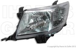 Toyota Hilux 2005-2015 - FSZ H4 (fehér vill. sárga izzó) bal (motoros) DEPO