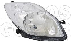 Toyota Yaris 2009-2011 - Fényszóró H4 jobb króm házas V-tip. (motoros) TYC