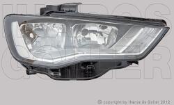 Audi A3 2013-2016 5ajtós - Fényszóró H7/H15 jobb, nappali f. (Cabrio is) TYC
