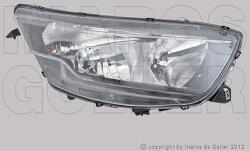 Iveco Daily 2014-2019 - FSZ H7/H1+napp. f. jobb fekete házas (motorral) TYC