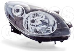 Renault Twingo 2007-2011 - FSZ H4 jobb, fekete házas (motoros) DEPO