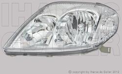 Toyota Corolla 2002-2004 - FSZ H7/HB3 bal 4a. +Kombi (motoros) FARBA tip