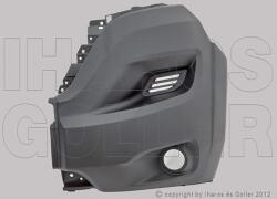 Fiat Ducato 2014-2023 - Első lökhárító sarok bal ködlámpás, fekete