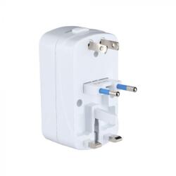 V-TAC Univerzális utazó adapter túlterhelés védelemmel és 2db USB 2A porttal - 8704 (8704)