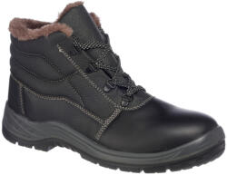 Portwest Munkavédelmi Bakancs PORTWEST Kumo Fur-Lined fekete bőr bélelt S3 FD33BKR 40-es (FD33BKR40)