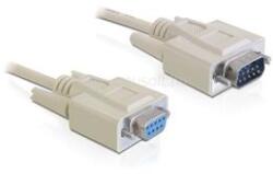 Delock RS-232 soros kábel, Sub-D9 apa / anya 10 m (DL82979) (DL82979)