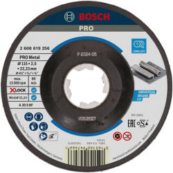 Bosch PRO Metal X-LOCK, M14 vágókorong, 115x2, 5x22, 23 mm, fémhez (2608619256) - megatool