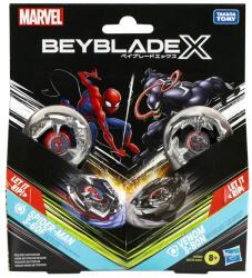 Hasbro Interactive Set duo Beyblade X - Marvel, Spider Man 3-60F si Venom 3-80N Figurina