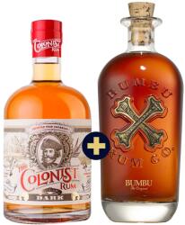 Bumbu Rum 0, 7l 40% + The Colonist Dark Rum 0, 7l 40% szett