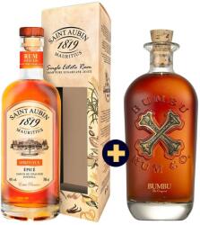  Saint Aubin Extra Premium Spiced Épicé 40% 0, 7l + Bumbu Rum 0, 7l 40%